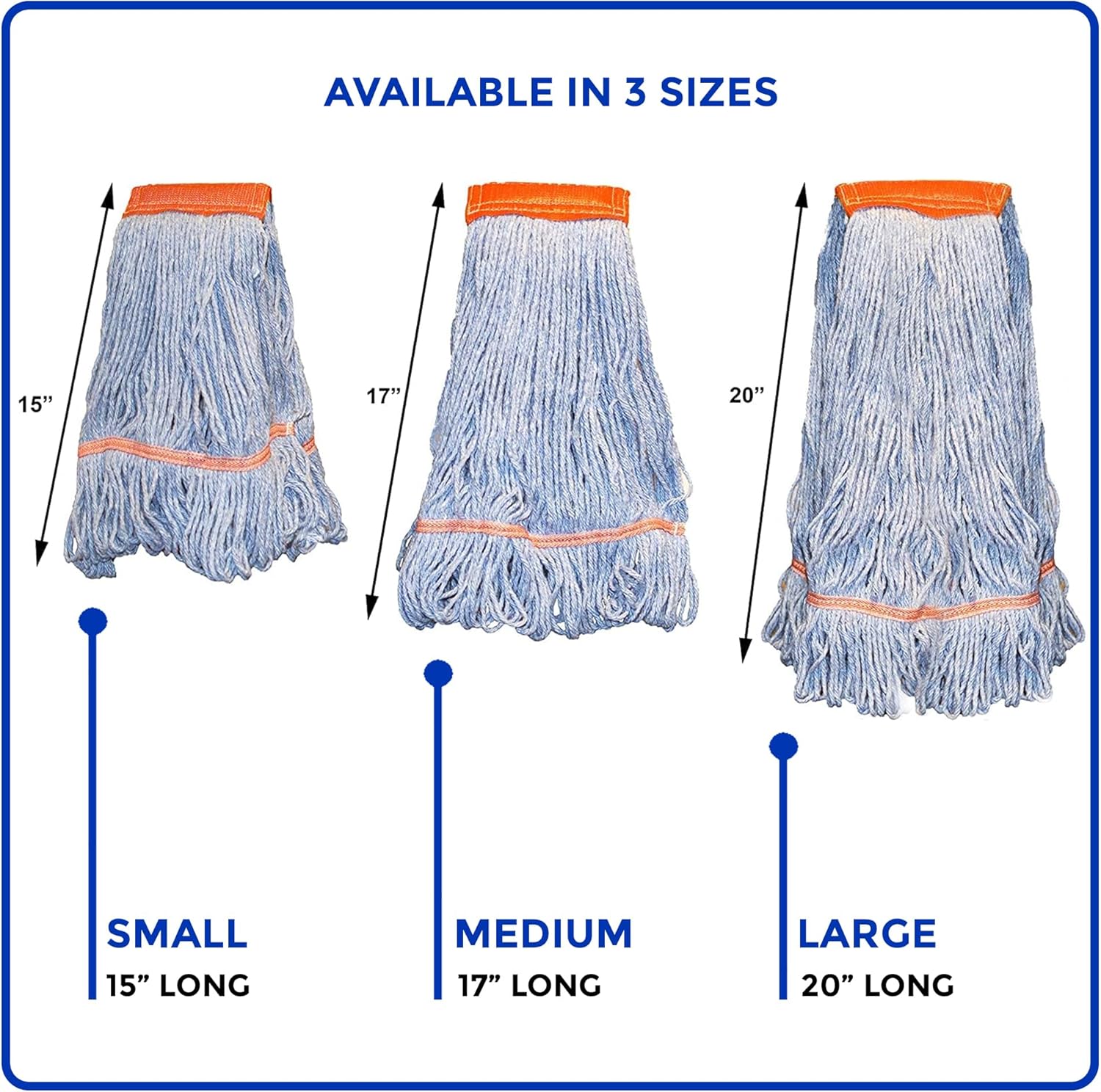Nine Forty 2-Pack Heavy Duty Wet Mop Head Refill