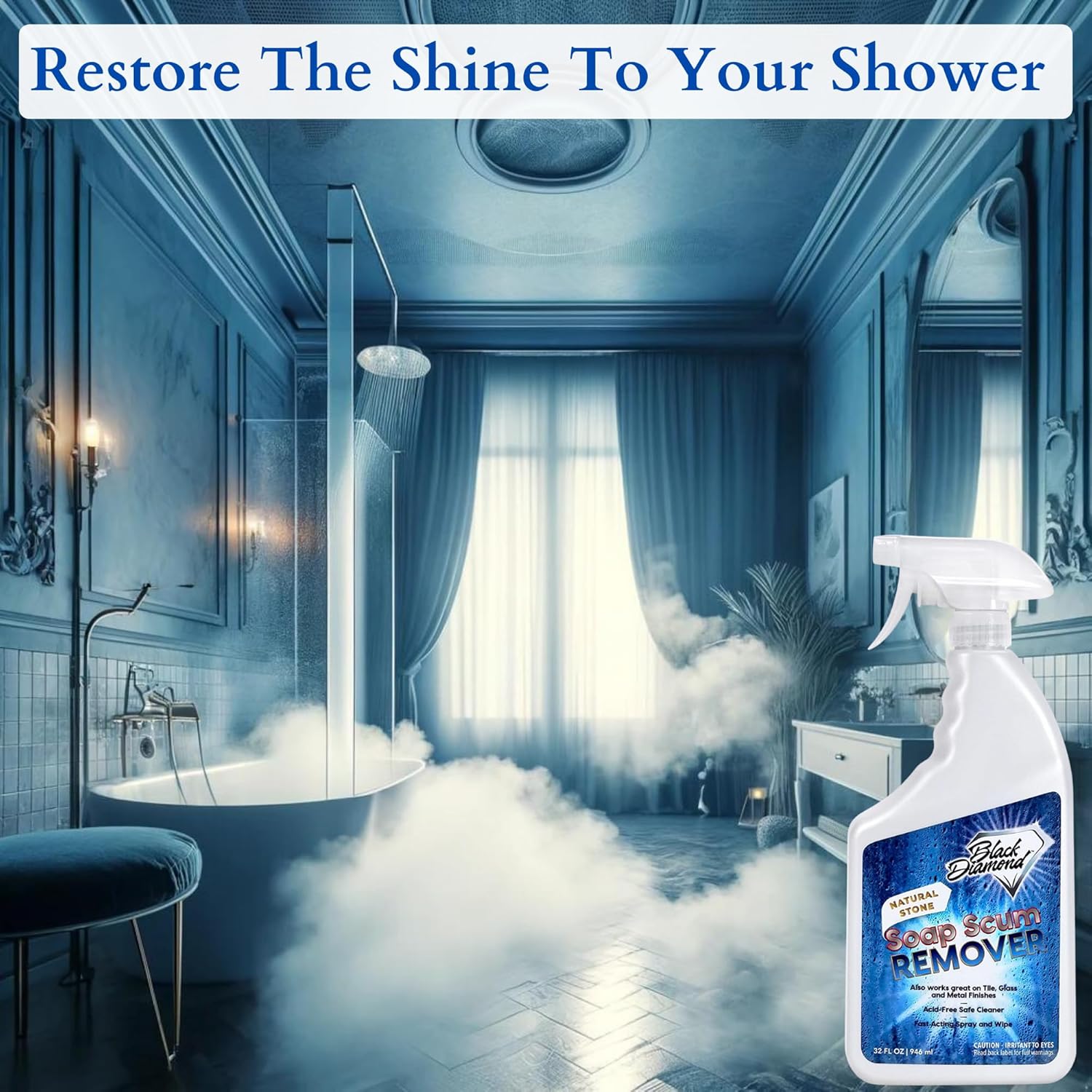Black Diamond Stoneworks Natural Stone Shower Soap Scum Remover Spray