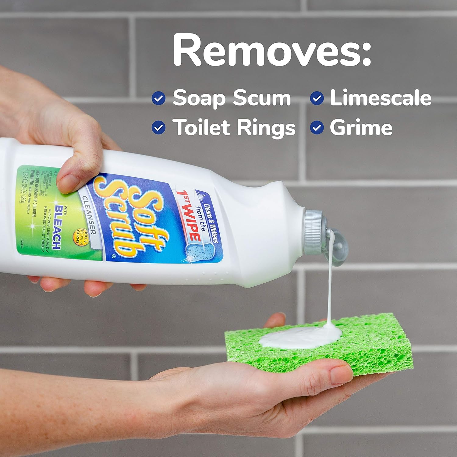 Soft Scrub Antibacterial Cleaner with Bleach 36 oz Pack of 6