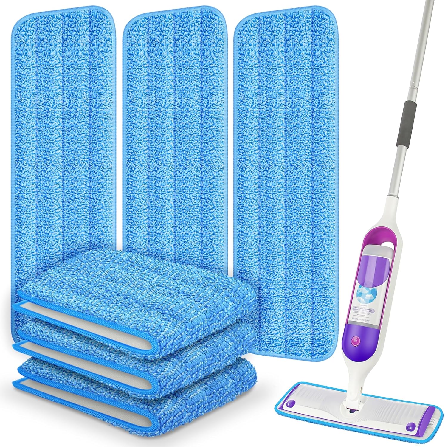 ILAVCOOL 6 Pack Reusable Mop Pads for Swiffer PowerMop