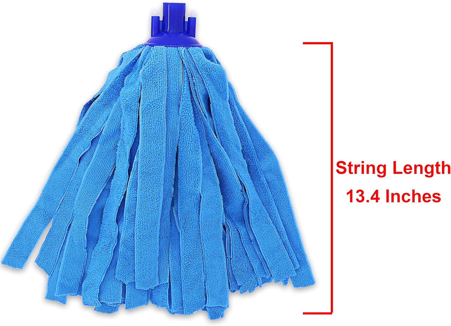 6PCS Blue Microfiber Mop Head Replacement