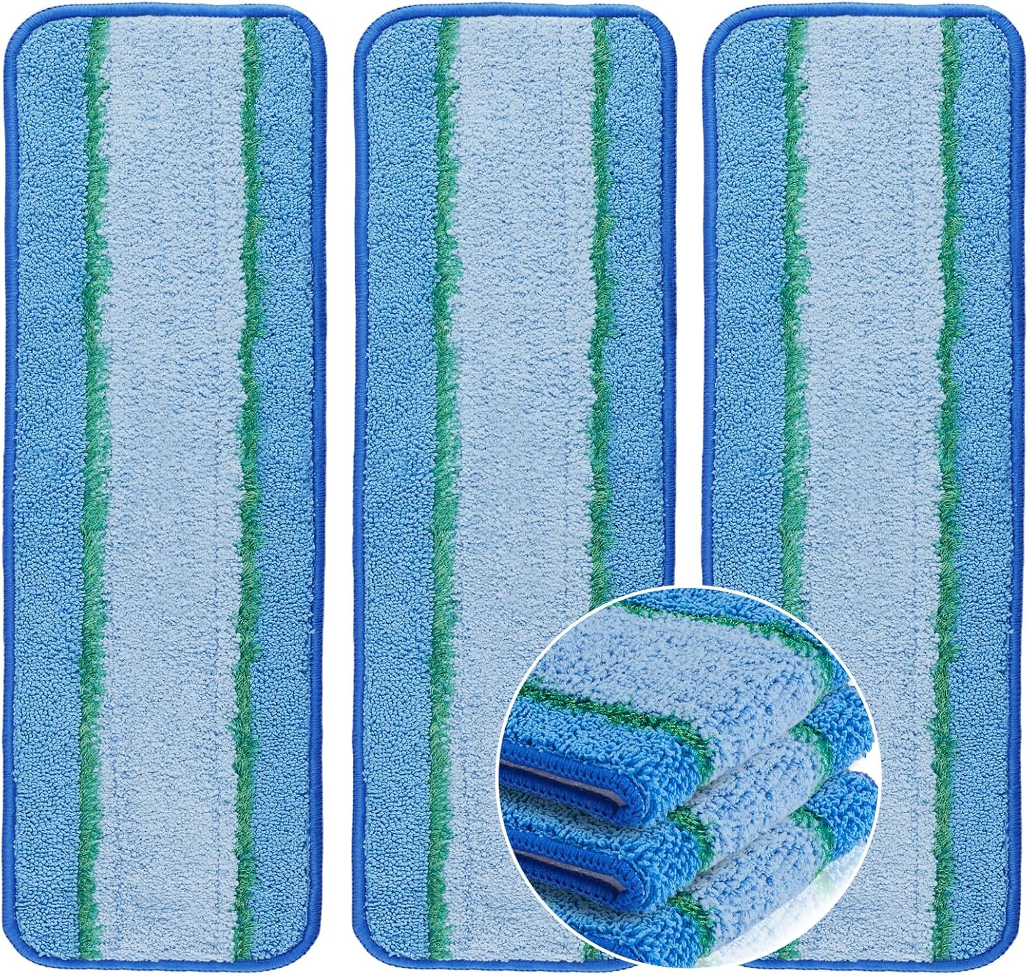 3 Pack Deep Cleaning Pads for Bona Mop Replacement