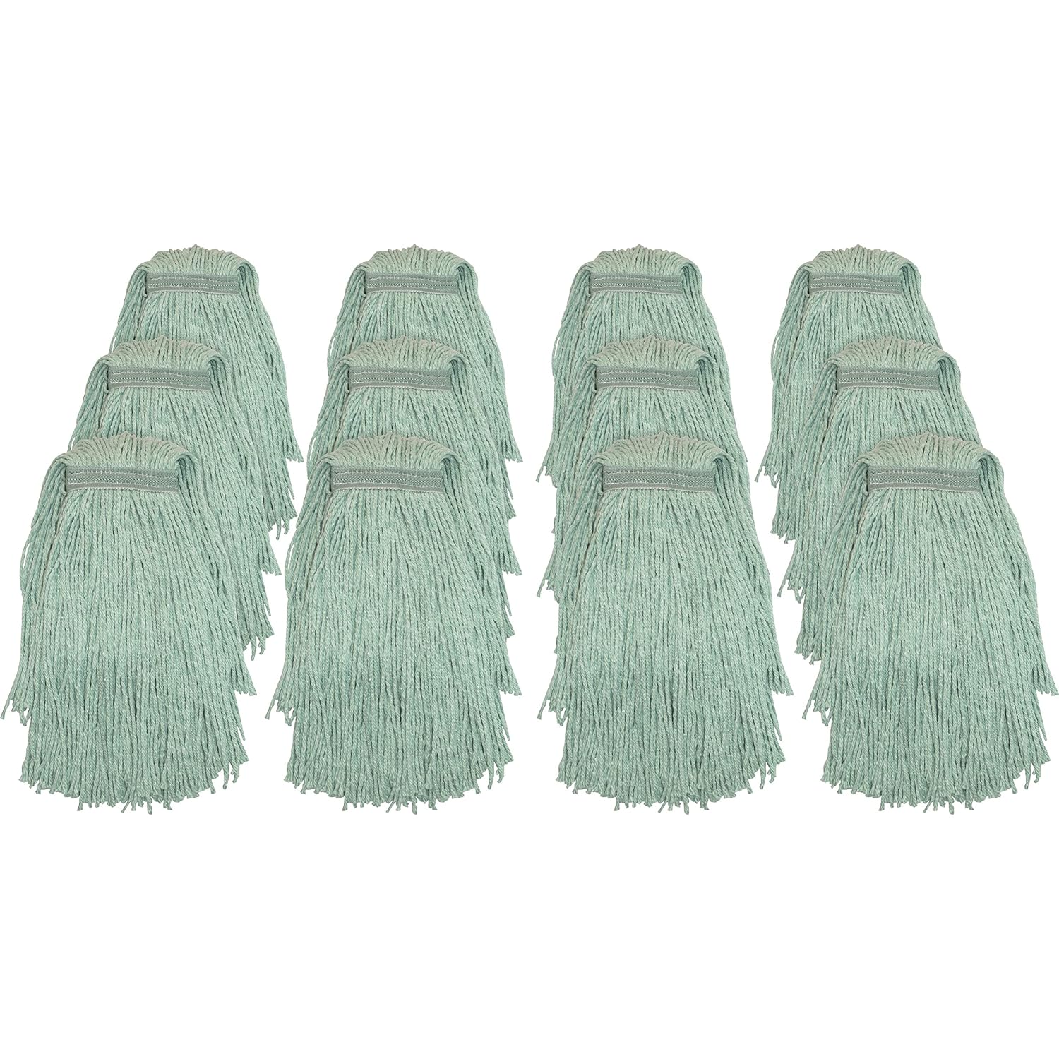 Genuine Joe N24G1BCT Web Blend Mopping Mophead 12EACT Green 1