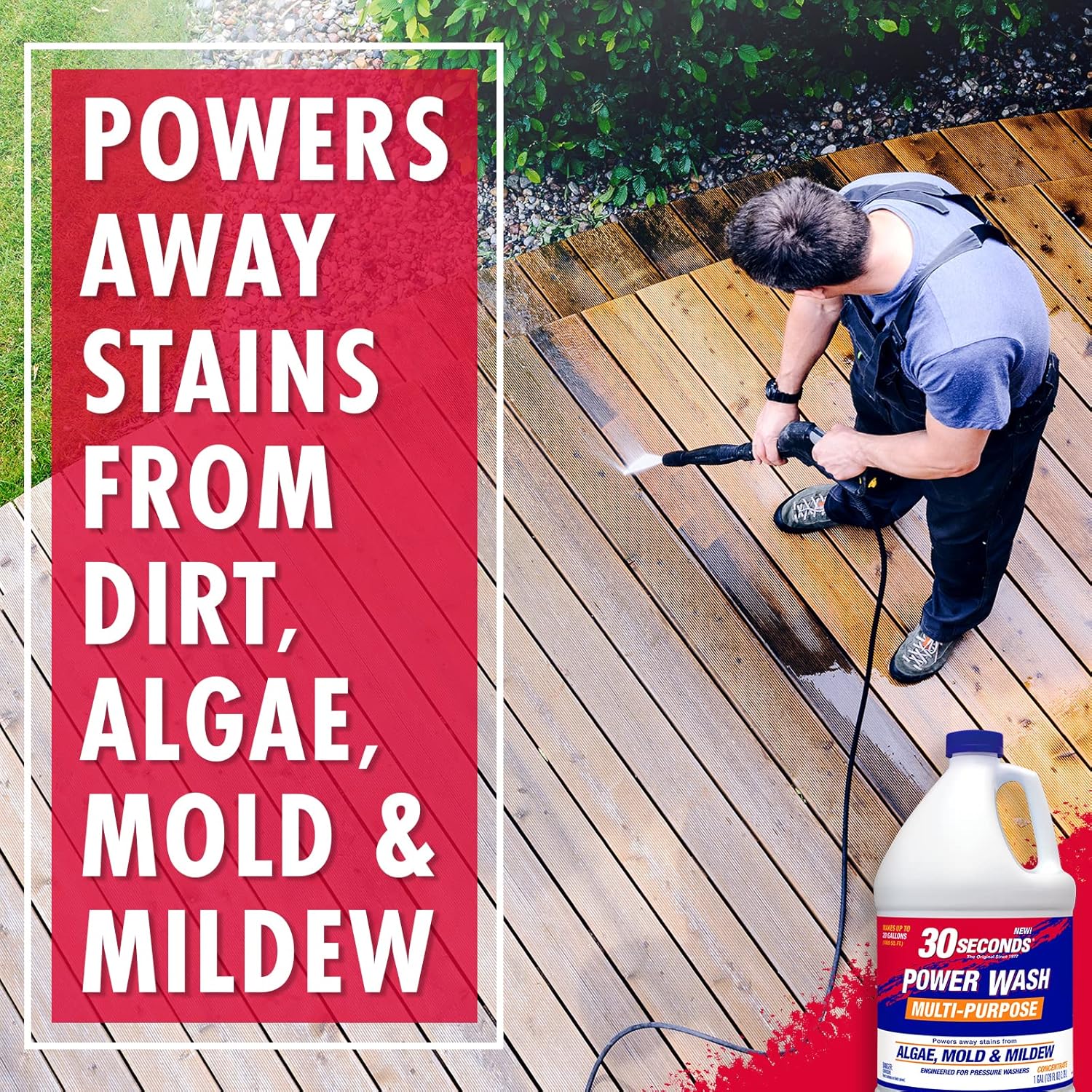30 SECONDS Pressure Washer Cleaner 20 Gallons Mold Mildew Remover