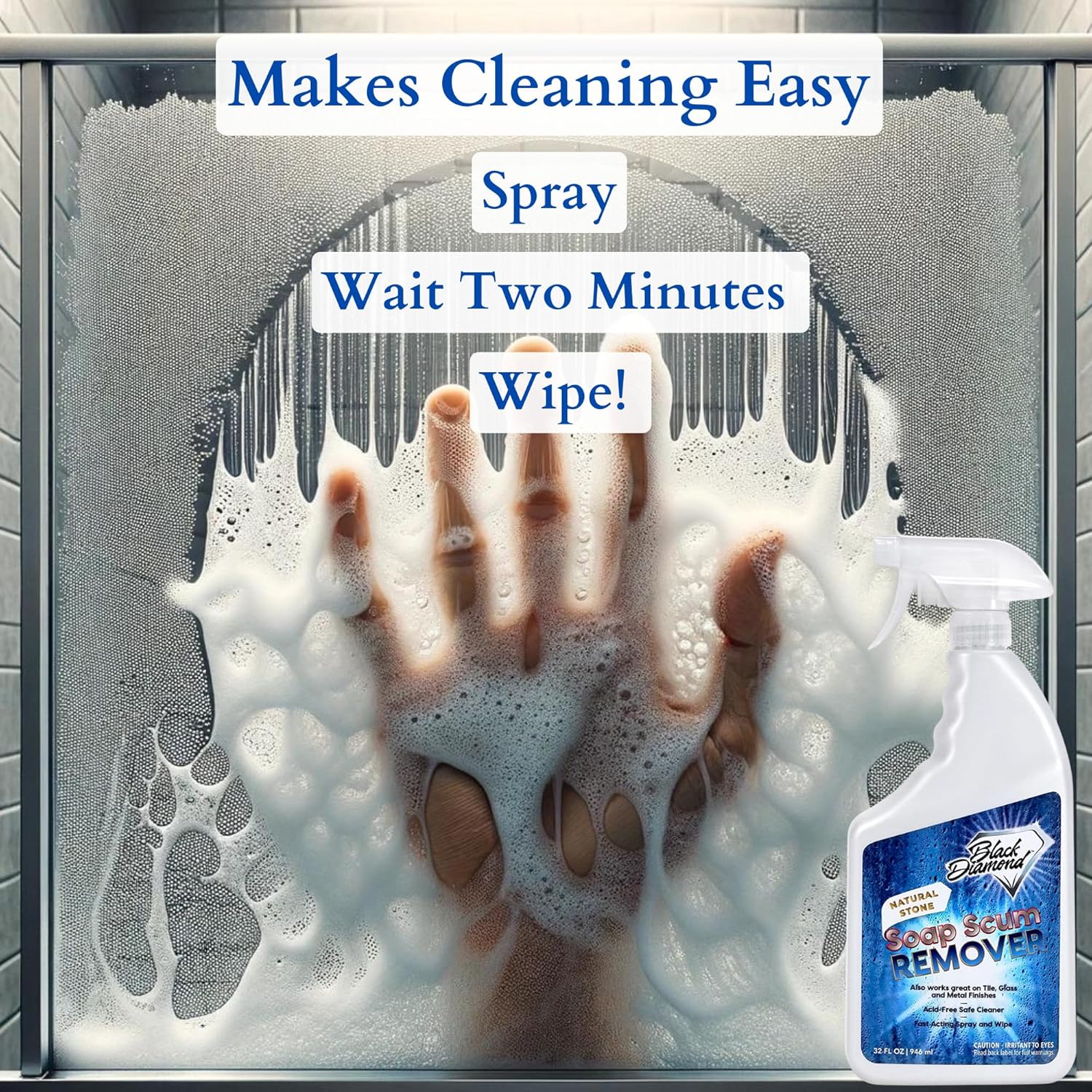 Black Diamond Stoneworks Natural Stone Shower Soap Scum Remover Spray