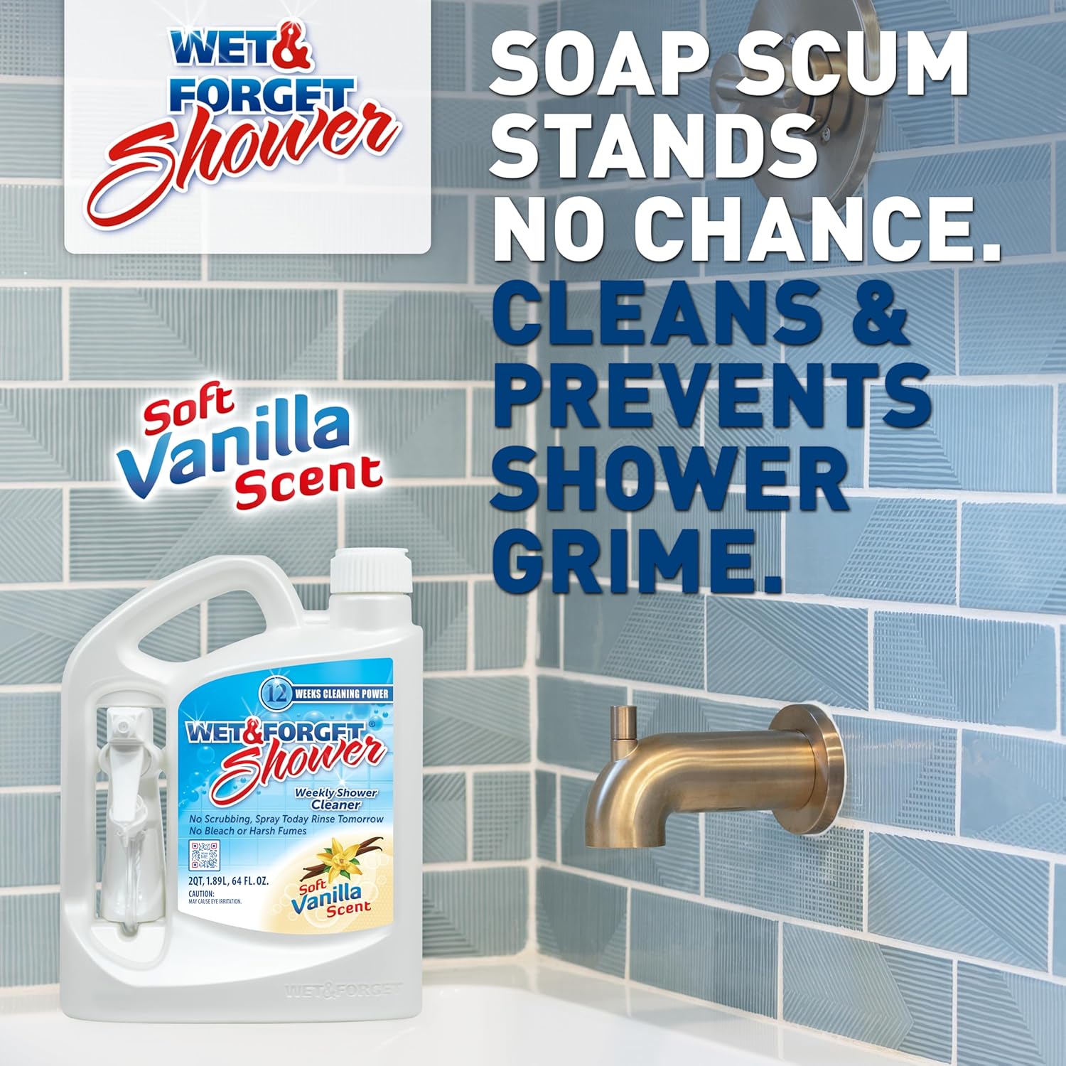 Wet Forget Shower Cleaner Multi-Surface Weekly No Scrub 1