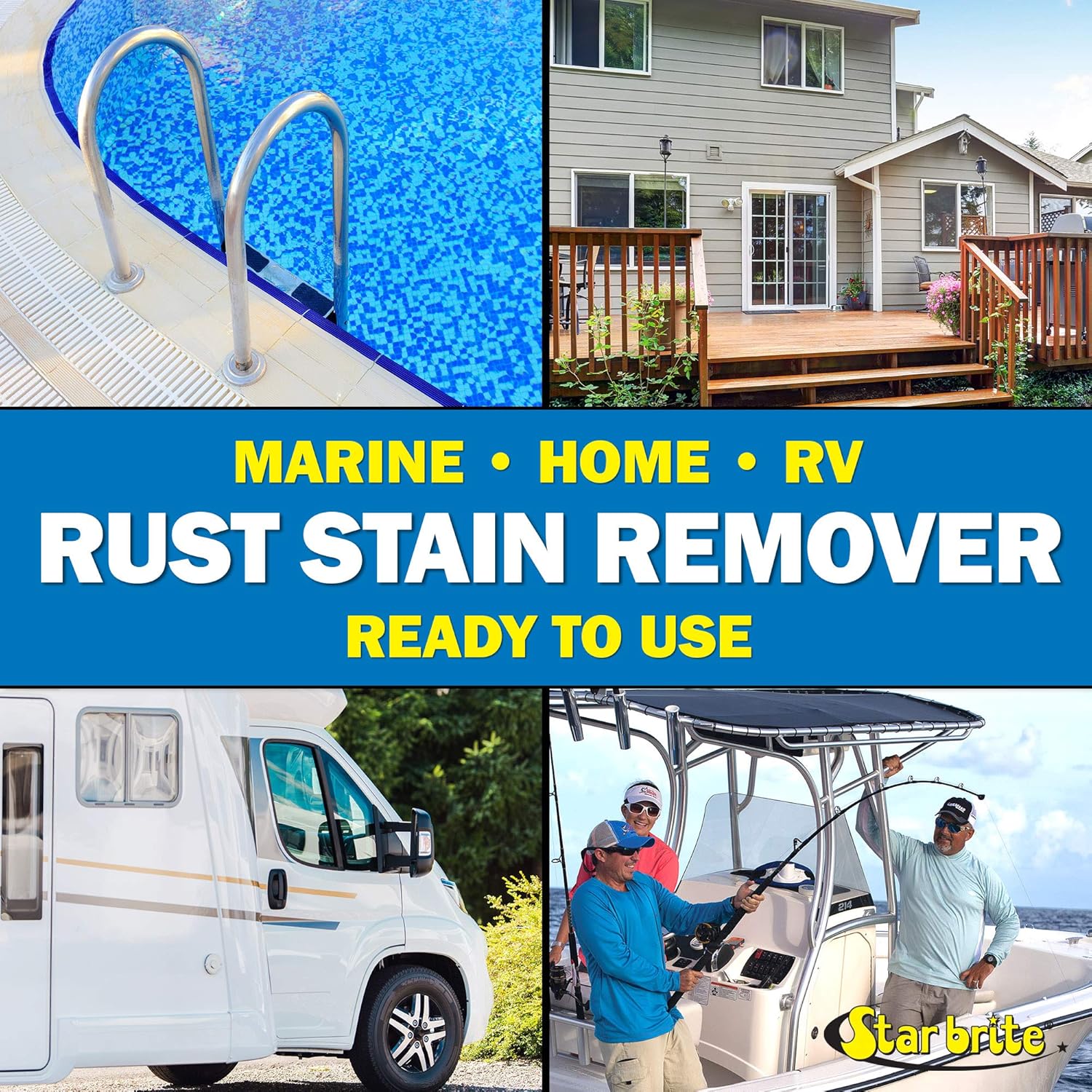 STAR BRITE Rust Stain Remover Spray - 22 Ounces