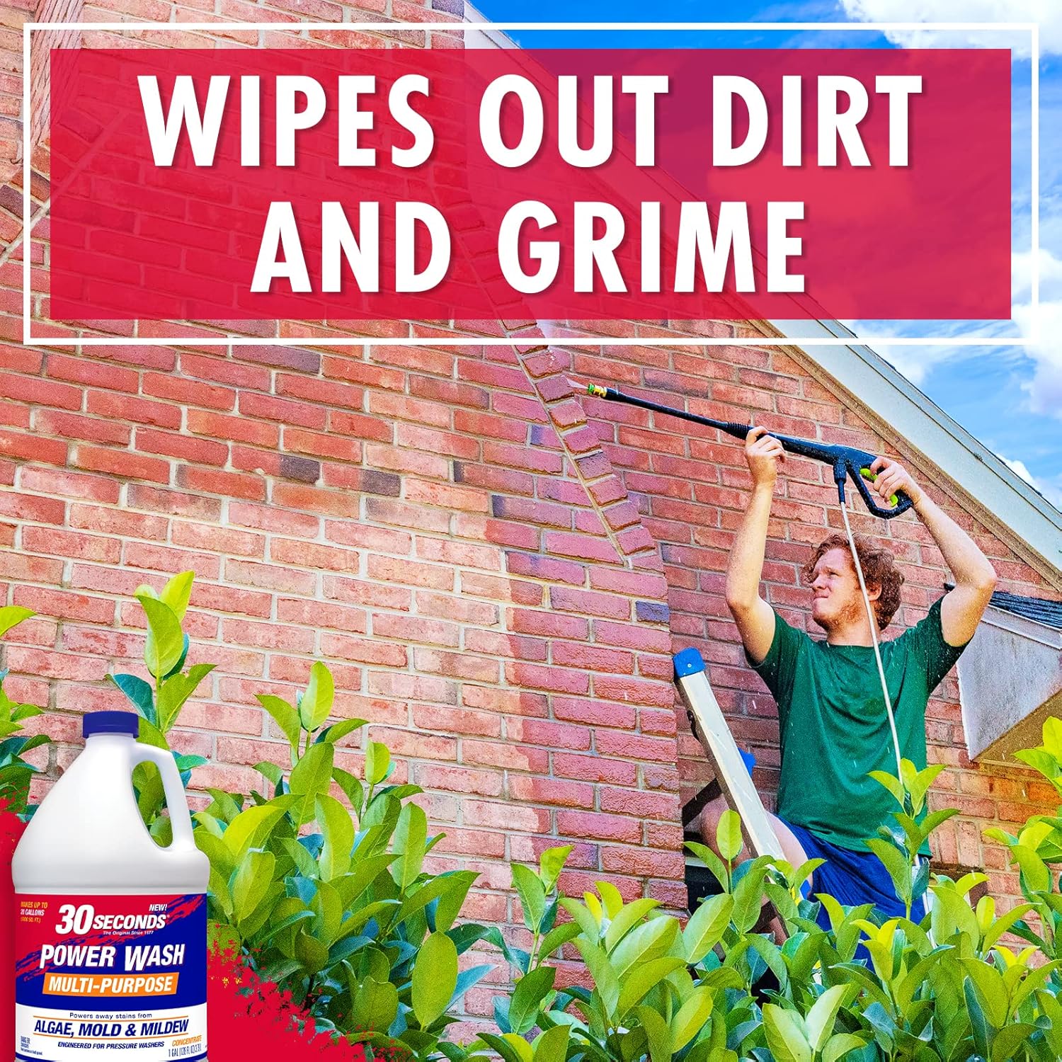 30 SECONDS Pressure Washer Cleaner 20 Gallons Mold Mildew Remover