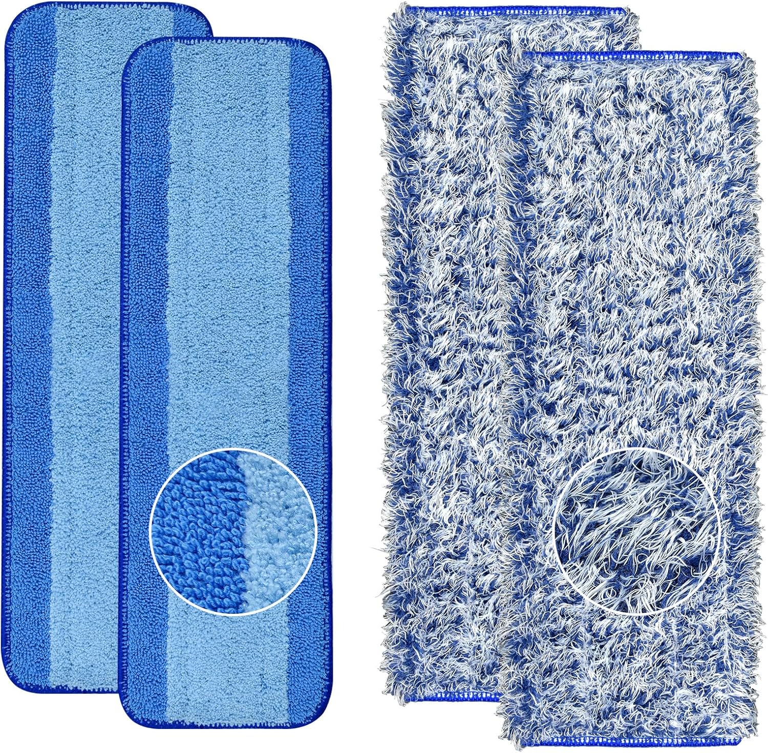 DLAIMI 4 Pack Microfiber Mop Pads for Bona Mop 1
