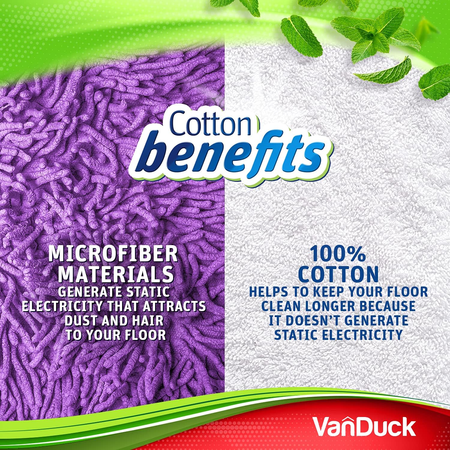 VanDuck Reusable Cotton Mop Pads 4-Pack 1