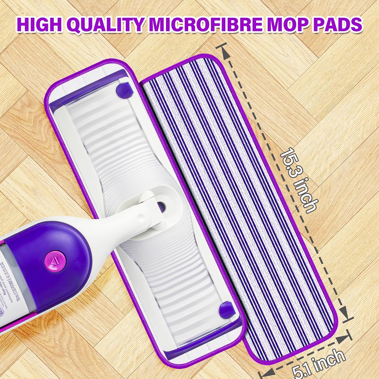 FORSPEEDER 6 Pack Reusable Mop Pads for Swiffer PowerMop 1