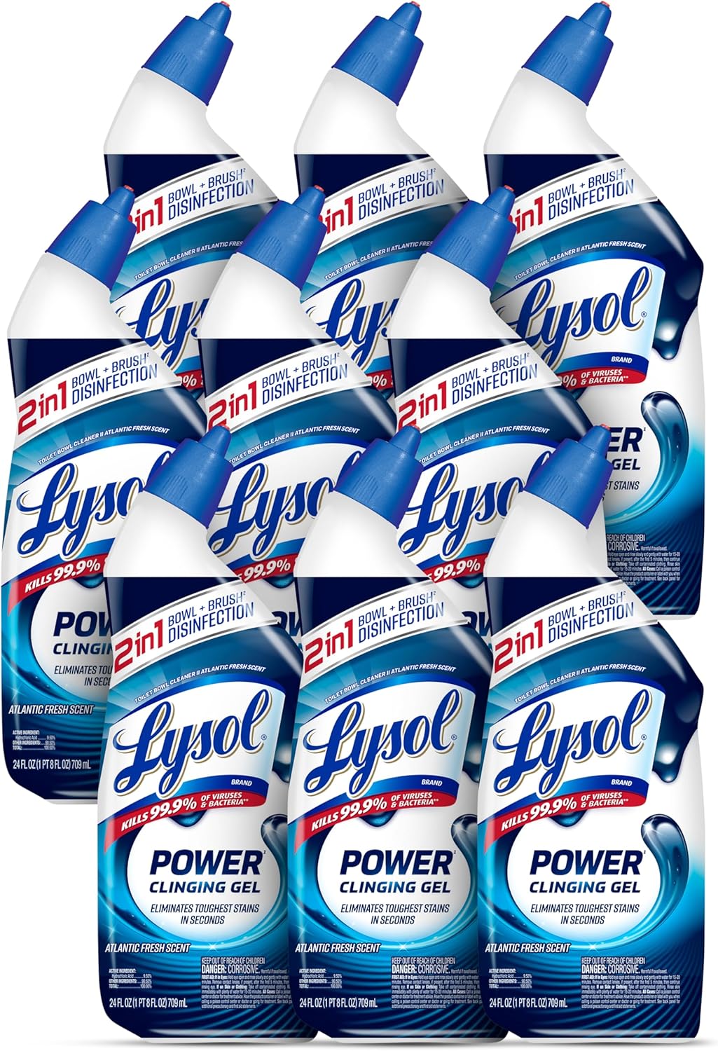 Lysol Toilet Bowl Cleaner 24 oz Clinging Gel