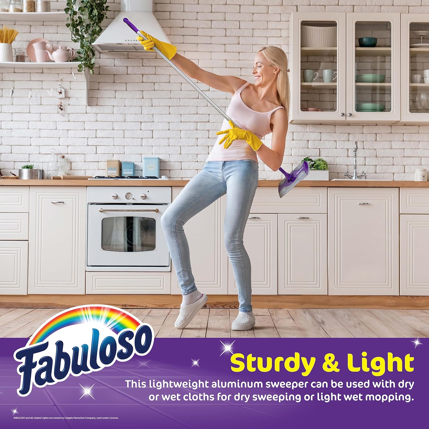 Fabuloso Dry and Wet Sweeper with 12 Dry Cloths