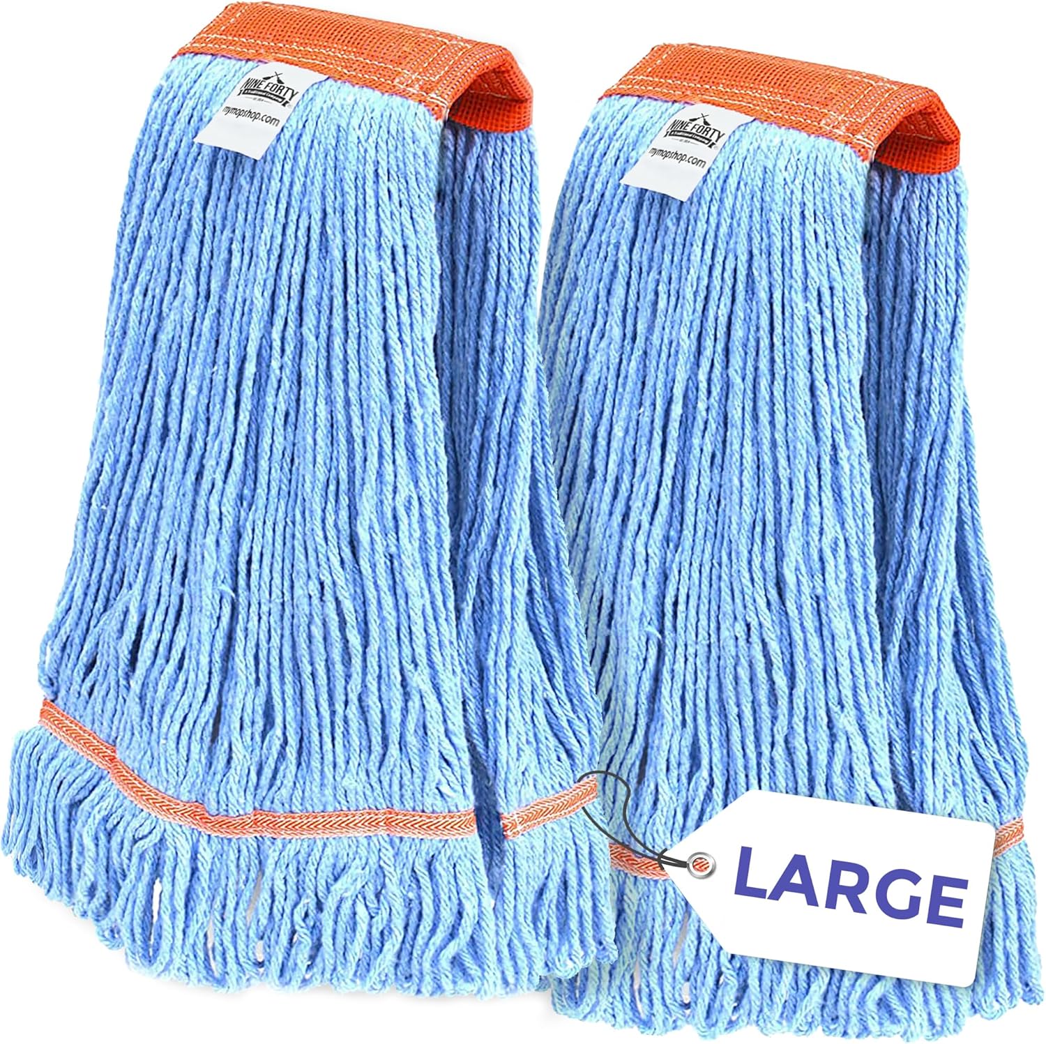 Nine Forty 2-Pack Heavy Duty Wet Mop Head Refill