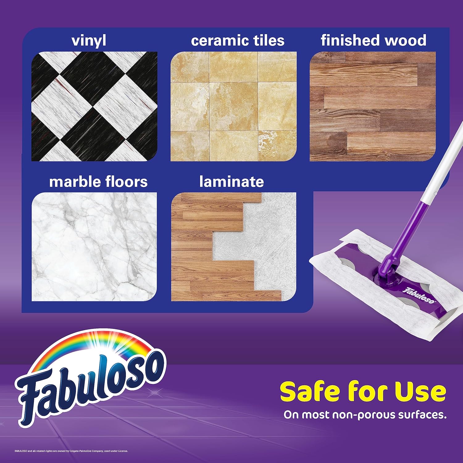 Fabuloso Dry and Wet Sweeper with 12 Dry Cloths