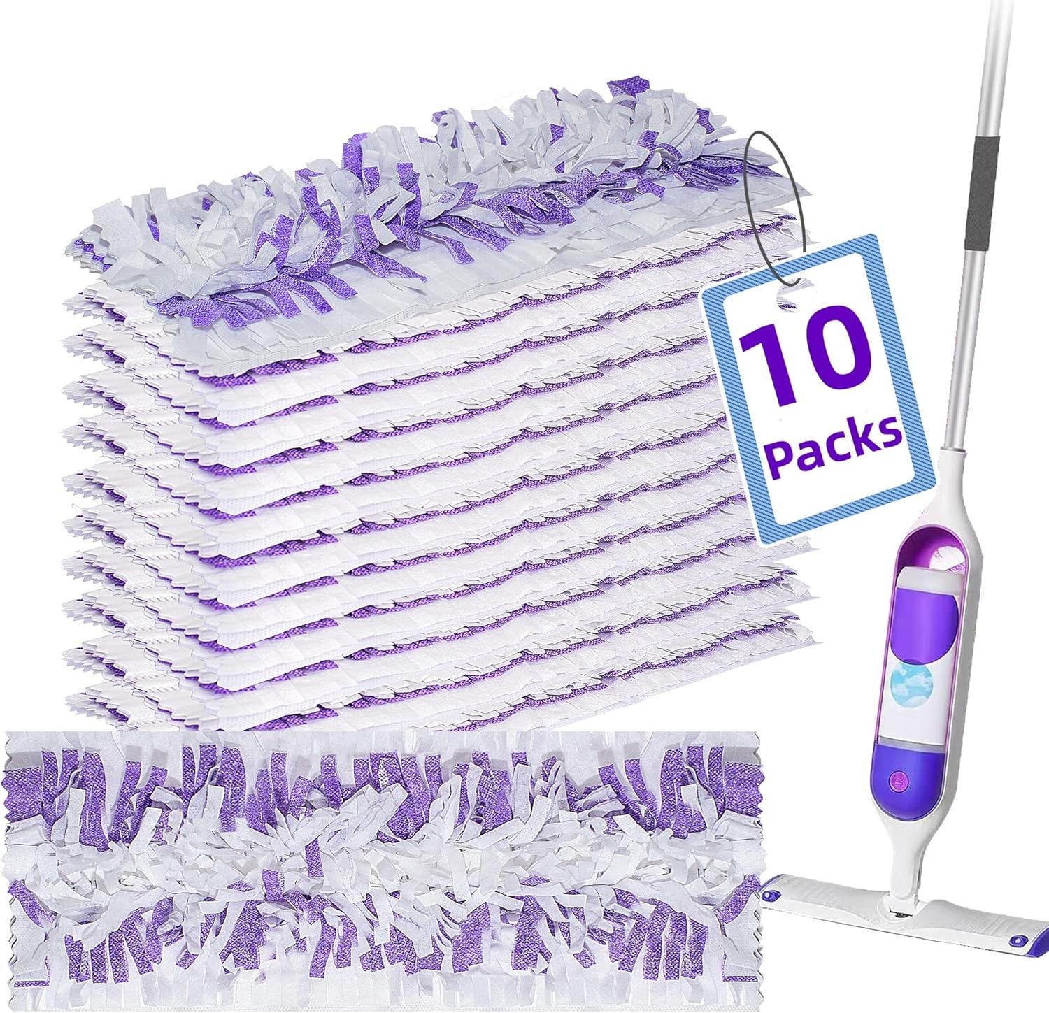 AWAYDD PowerMop Multi-Surface Mopping Pad Refills Purple -10