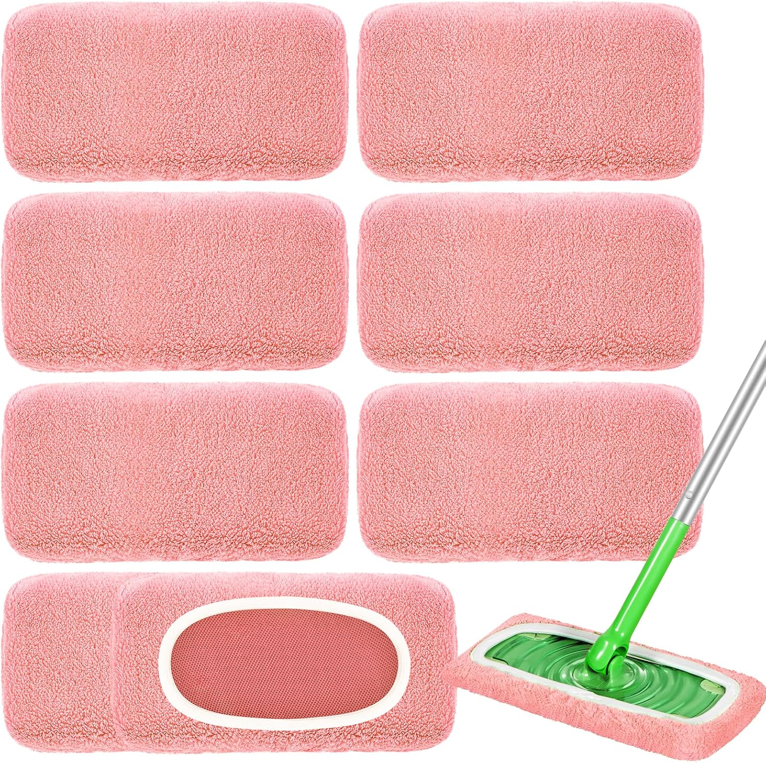 8 Pack Reusable Mop Pads for Swiffer Sweeper