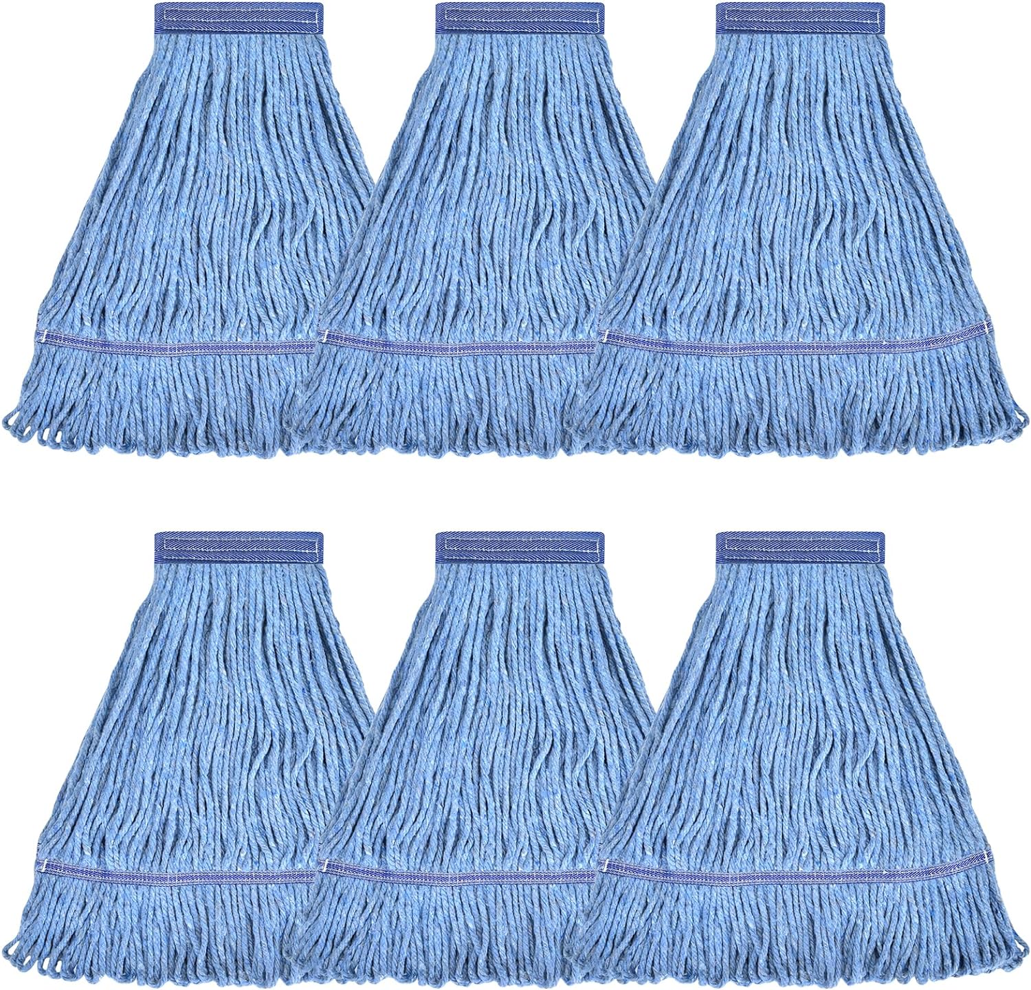 L Luke Supply Heavy Duty Mop Head Replacement Pack of 6
